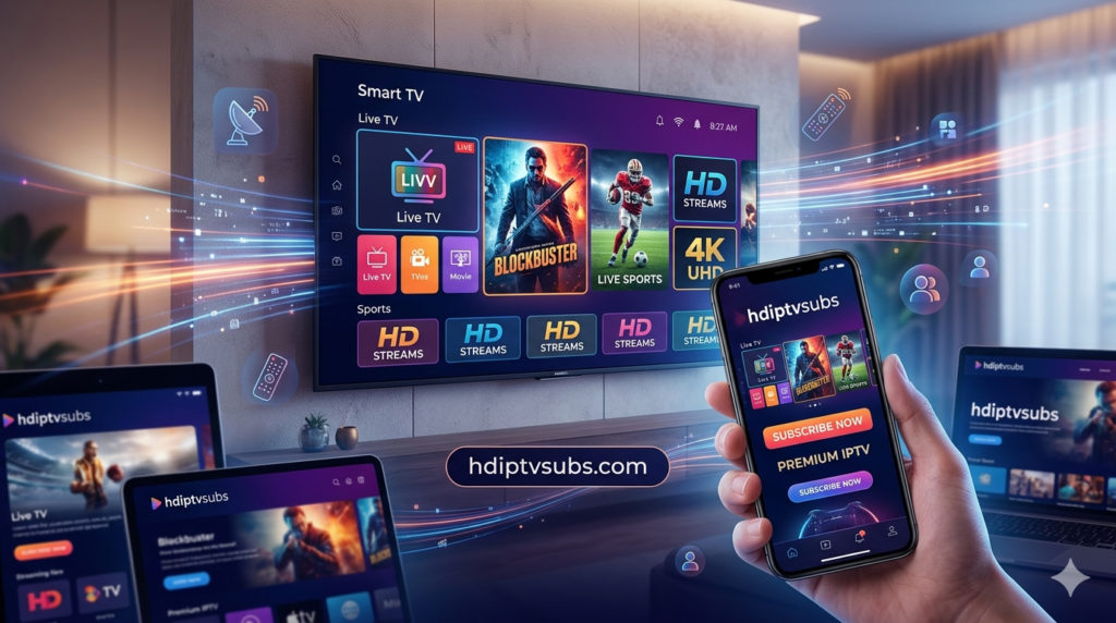 IPTV UK subscription 2026 — Sky Sports, TNT, Premier League streaming in 4K on every device